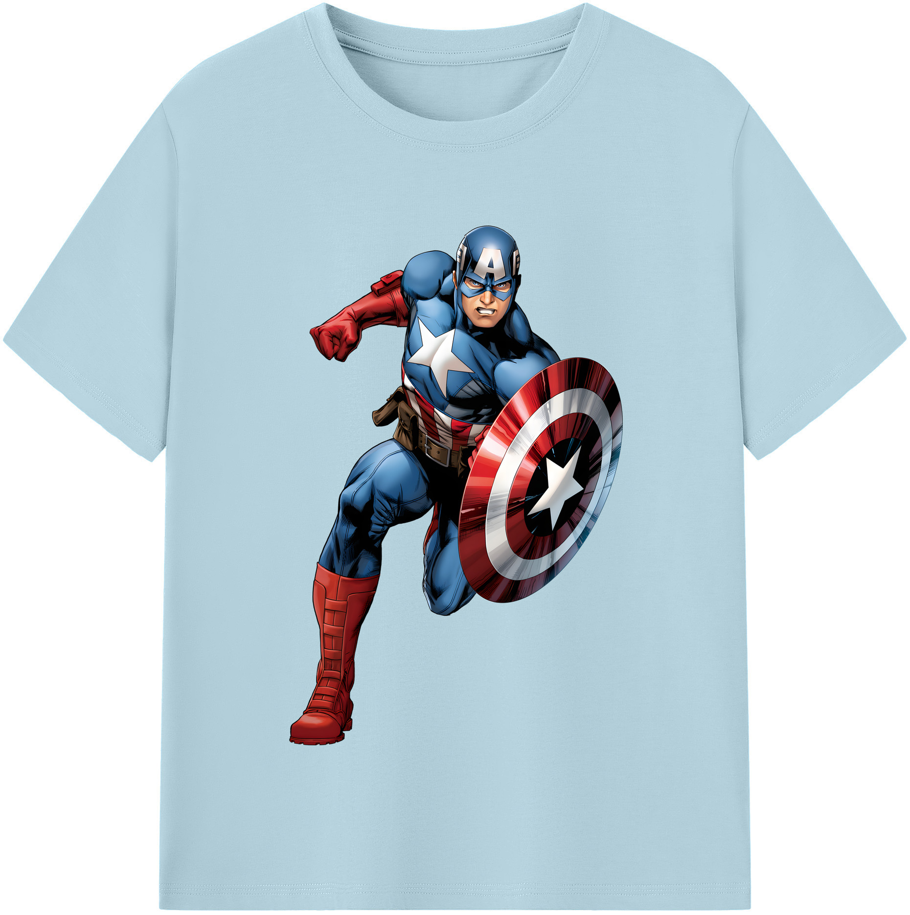 （画像用） アベンジャーズ The Avengers 綿100％半袖Tシャツ（フロントプリント）